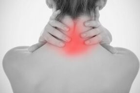 pain in the cervical spine due to osteoarthritis